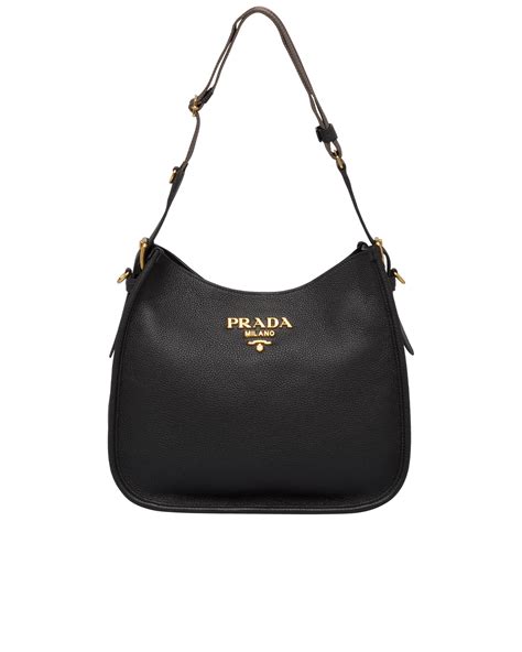 prada pleated leather hobo|Prada adjustable shoulder handbags.